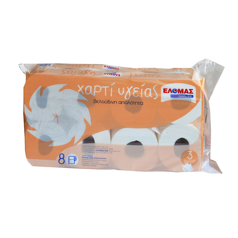 ΕΛΟΜΑΣ χαρτί υγείας extra soft 8 ρολά