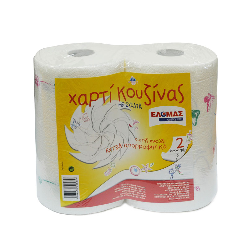 ΕΛΟΜΑΣ ρολό κουζίνας με σχέδια 2x450g
