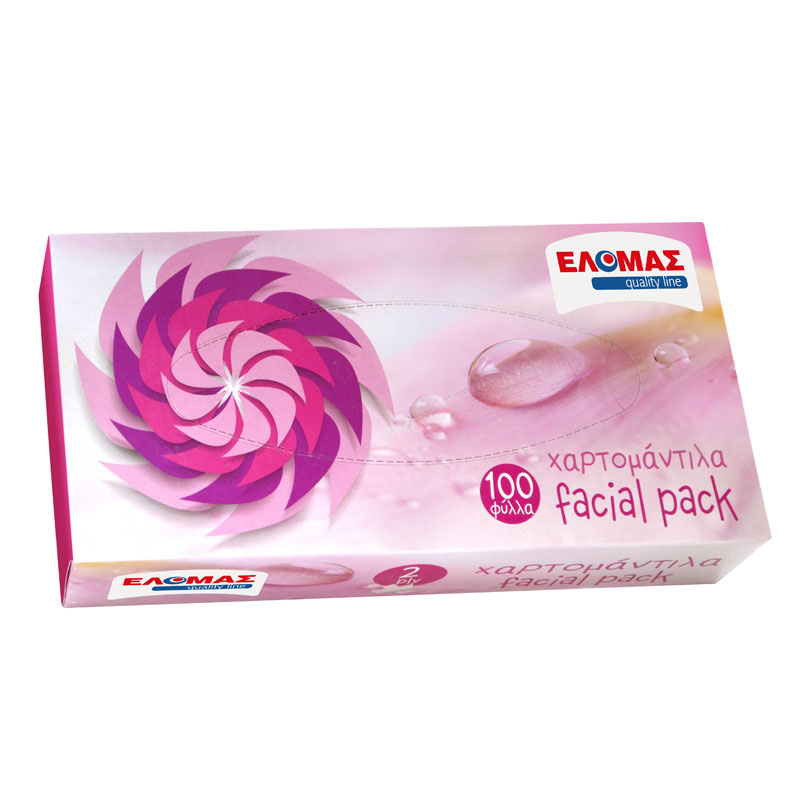 ΕΛΟΜΑΣ facial χαρτομάντιλα 100 φύλλα